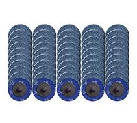 Tshya Lot de 50 disques abrasifs à changement rapide de 5 cm, disque à verrou tournant avec revêtement en oxyde de zirconium pour la préparation de surface (grain 36)