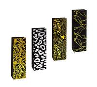 TSI Sac cadeau DESIGN PREMIUM, lot de 12, taille : bouteille (38 x 12 x 8 cm), N° d'art. 89284