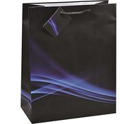 TSI Sac cadeau Série BUSINESS WAVE, lot de 12, taille : moyenne (23 x 18 x 10 cm), N° d'art. 85013
