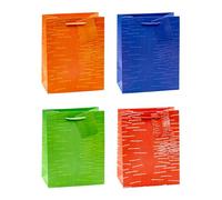 TSI Sac cadeau Série Laura, lot de 12, taille : moyenne (23 x 18 x 10 cm), N° d'art. 85011