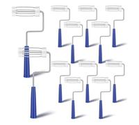 Tskcvy 12 Cadres de Rouleau de Peinture pour Murs, Plafonds, Petites Surfaces, Bords et Coins, Bleu