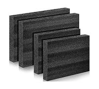 Tskcvy 4 Pièces Personnalisables en Mousse de Polyéthylène Noir Inserts en Mousse d'emballage Feuilles de Mousse Noire pour Étuis Mousse à Outils Feuille de Mousse Noire pour L'Emballage et L'