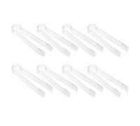 Tskcvy 8 PièCes Pinces de Service en Plastique pour Buffet Mini Pinces à Ustensiles de Service Pinces à ApéRitifs Pinces de Cuisine Claires 6,3 Pouces Petite Glace
