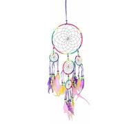 Tskcvy Attrape-reves Fait Main Capteur de reves Traditionnel Mural Plume coloree de Decoration