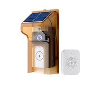 Tskcvy Caméra de Sonnette Intelligente avec Recharge Solaire, Étanche, Vision Nocturne, HD, Interphone Vocal Bidirectionnel pour la Sécurité à Domicile.