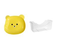 Tskcvy Lot de 8 Assiettes à Collation en Forme d'ours, Petites Assiettes Anti-Chute pour Usage Domestique, Idéales pour Servir des Fruits, des Desserts et des Apéritifs A