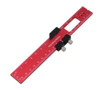 Tskcvy Outils de Travail du Bois Règle - Règle de Poche Outil de Mise en Page Règle de Précision en Aluminium avec Rail en T Butées Coulissantes en Métal 200 mm