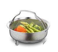Tskcvy Panier Vapeur Instantané à Emporter avec Poignées, Passoire Perforée, Panier de Séchage pour Fruits et Légumes 18 cm
