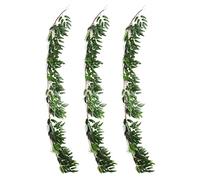 Tskcvy Paquet de 3 (16,8 Pieds) Feuilles de Saule Artificielles Brindilles de Vigne - Fausse Soie Suspendue Saule Plante Verdure Guirlande pour IntéRieur