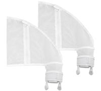 TSKDKIT 2 Pack Sac à limons pour Polaris 280 et 480 filtre robot piscine | Filtre Robot Nettoyeur Piscine Filet Rechange K13 et K16, Pochette en Nylon à Fermeture Eclair de Remplacement, blancs