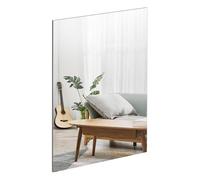 TSKDKIT Miroir Mural en Verre 30 x 21 cm, Miroir Mural décoratif Autocollant HD sans Cadre, Grand pour Toilettes d'invités, Salle de Bain, Dressing, Salon, etc.