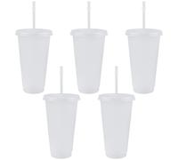 TSLBW 5 Pcs Tasse en Plastique réutilisable gobelet Plastique Verres Plastique réutilisables, gobelet, Tasse en Plastique, Vaisselle, Enfant, Bebe, Camping, a Eau, Cocktail, Whisky