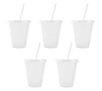 TSLBW 5Pcs Tasse en Plastique réutilisable gobelet Plastique Verres Plastique réutilisables, gobelet, Tasse en Plastique, Vaisselle, Enfant, Bebe, Camping, a Eau, Whisky, Cocktail