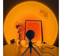 TSLBW Lampe Coucher De Soleil, Sunset Aura Projection Lamp, Luminosité RéGlable Romantique LED Light Rainbow Lampe, pour Anniversaire FêTe Salon Chambre