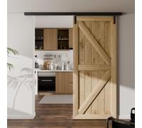 TSMST 200CM/6.6FT Montage au plafond Quincaillerie De Porte Coulissante Kit Boîte style caché Coulissante Rail pour système de quincaillerie à célibataire porte