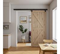 TSMST 200CM/6.6FT Quincaillerie De Porte Coulissante Kit Boîte style caché Coulissante Rail pour système de quincaillerie à célibataire porte