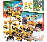 Tsokize Calendrier De L'avent 2026 Enfants, Jouet Enfant 1 2 3 4 5 6 Ans | Petite Voiture Enfant Jouet Fille 1-6 Ans Véhicules pour Enfants Cadeau Garcon 1-6 Ans Cadeau Anniversaire Garcon Invites