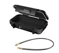 TsoLay Mini Coffre-Fort Portable et Étanche, Coffre-Fort de Voyage pour la Plage, Coffre-Fort à Combinaison Antivol avec Câble Métallique Amovible