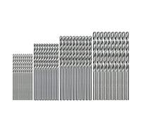 Tsudoku Lot de 40 mini forets pour perceuse à queue droite minuscules de 0,5 mm - 2,0 mm - Mini forets pour perceuse à pleine terre, foret hélicoïdal HSS pour Dil