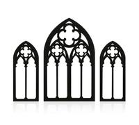 Tsudoku Miroirs gothiques - Décoration murale arquée - Miroir mural gothique - Décoration de chambre vintage - Miroir de fenêtre cathédrale pour chambre