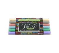 Tsukineko Set 6 feutres pour Textile Double Pointe Pinceau/Balle Tons Pastel 3,8/2,3mm. Env.