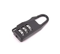 Tsynapter Code à trois roues en alliage de zinc, fermeture éclair pour bagages, pour code croisé, numéro de jeu pour casiers, pour porte résistante aux intempéries, petite chaîne longue