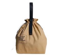 Tsynapter fourre-tout isotherme avec fermeture à cordon, design de transport aspect toile, stockage de repas portable pour les jours de travail, fourre-tout portable, alimentaire isolé avec cordon de