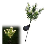 Tsynapter Lampe à fleurs pour allée de jardin avec panneau de, piquet décoratif à LED pour de bordure, zones de porche et pots