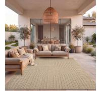 TT Home Tapis D'extérieur Imperméable Jardin Chambre Couloir Motif Arc-en-Ciel Design Boho Uni Aspect Sisal Style Moderne, Dimension:160x230 cm