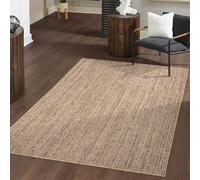 TT Home Tapis Jardin Exterieur Terrasse Cambre Cuisine Balcon Bohème Unis Moucheté, Couleur:Beige, Dimension:200x280 cm