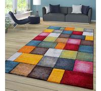 TT Home Tapis Pile Courte Chambre Adulte Salon Modern Motif Geometrique Moucheté 3D Multicolore, Couleur:Multicolore, Dimension:160x230 cm