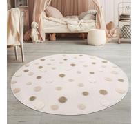 TT Home Tapis pour Enfants Tapis de Chambre d'enfant Rond Tapis de Jeu Motif Montagnes Effet 3D Doux Style Moderne Moelleux, Dimension:120 cm Rond