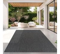 TT Home Tapis pour Extérieur Tapis De Cuisine Balcon Terrasse Design Uni Moderne, Couleur:Anthracite, Dimension:200x280 cm