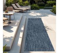 TT Home Tapis pour Extérieur Tapis De Cuisine Balcon Terrasse Design Uni Moderne, Couleur:Bleu, Dimension:60x100 cm