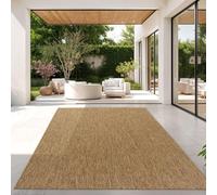 TT Home Tapis pour Extérieur Tapis De Cuisine Balcon Terrasse Design Uni Moderne, Couleur:Café, Dimension:200x280 cm