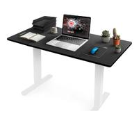 TT120 BK Plateau pour Bureau Assis Debout de 120 x 60 x 2 cm - Compatible avec la plupart des Structures Assis Debout - Idéal pour Poste de travail à domicile ou bureau