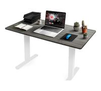 TT140 GY Plateau pour Bureau Assis Debout de 140 x 60 x 2 cm - Compatible avec la plupart des Structures Assis Debout - Idéal pour Poste de travail à domicile ou bureau