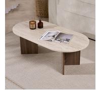 Ttable basse Elain Dmora en bois noble marron noyer 119x60x40h cm