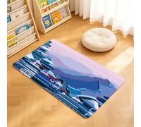 TTBAoDAoY Tapis de Porte Paillasson 40x60cm Interieur et Extérieur Antidérapant Absorbant, Illustration Graphique de Style Plat représentant la Grande Muraille de l'architecture impériale Orientale