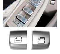 TTCR-II Bouton Lève Vitre Compatible avec Mercedes Benz W205, Lot de 2 Cache-Boutons de Fenêtre 2015-2021 GLC 2016-2022 2059056811,2229056800,A20590568119051-Avant Gauche+Droite