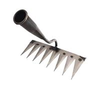 TTETTZ Râteau de Désherbage, Outil de Desherbage, Rateau Jardin, Desherbeur Manuel, Désherbeurs Manuels, Râteau et Charrue en Acier Au Manganèse, pour Désherber, Ameublir, Semence, 8 Dents