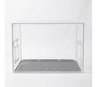 TTETTZ Serre Indoor Couverture Plantes PVC Étanche Portable Montage sans Outils Facile à Stocker Utilisable pour Balcon Espace, Transparent, 80cm*50cm*50cm ouverture frontale