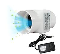 TTiiLoe Ventilateur de conduit en ligne de 12V pour tente de culture, amplificateur de ventilateur de ventilation de 50 mm 6W, petit ventilateur d'échappement de tuyau mélangeur, 36 m³/h