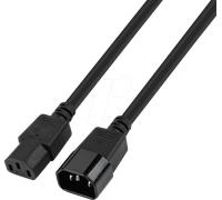 TTL 7100-3,0-UF - Rallonge de cordon d'alimentation, UltraFlex, C13 à C14, 3,0 m,