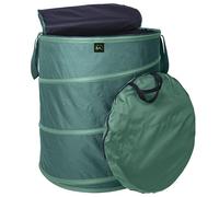 TTL GARDEN Sac de jardin Deluxe Pop Up - 270 l - Avec couvercle - 220 g/m² 600D Oxford - 270 l - Pliable - Grand et stable - Pour déchets de jardin - Auto-déployant