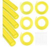 TTYSHIP® 5 Pcs Durite Essence, 2m Tuyaux D'essence avec 10 Attache Cable | Durite Essence Debroussailleuse, 2 x 3.5mm, 2.5 x 5mm, 3 x 5mm, 3 x 6mm, 4 x 6mm, pour Souffleurs, Coupe-Bordures