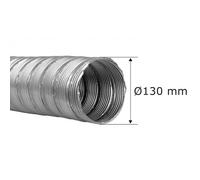 Tubage flexible simple peau inox Ø130 mm 1500 cm (15 m)