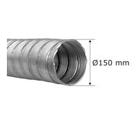 Tubage flexible simple peau inox Ø150 mm 1500 cm (15 m)