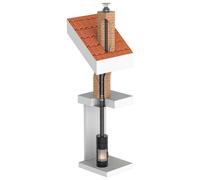 Tubage inox flexible double peau - rénovation de conduit maçonné - Ø140mm