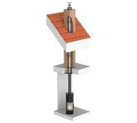 Tubage inox rigide simple paroi - rénovation de conduit maçonné - Ø150mm